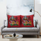 Kenya Jamhuri Day Pillow Cover Harambee Spirit Lion Flag Tribal