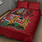 Kenya Jamhuri Day Quilt Bed Set Harambee Spirit Lion Flag Tribal