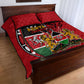 Kenya Jamhuri Day Quilt Bed Set Harambee Spirit Lion Flag Tribal