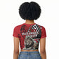 Kenya Jamhuri Day Raglan Cropped T shirt Harambee Spirit Lion Flag Tribal