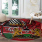 Kenya Jamhuri Day Round Carpet Harambee Spirit Lion Flag Tribal