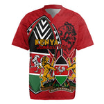 Kenya Jamhuri Day Rugby Jersey Harambee Spirit Lion Flag Tribal