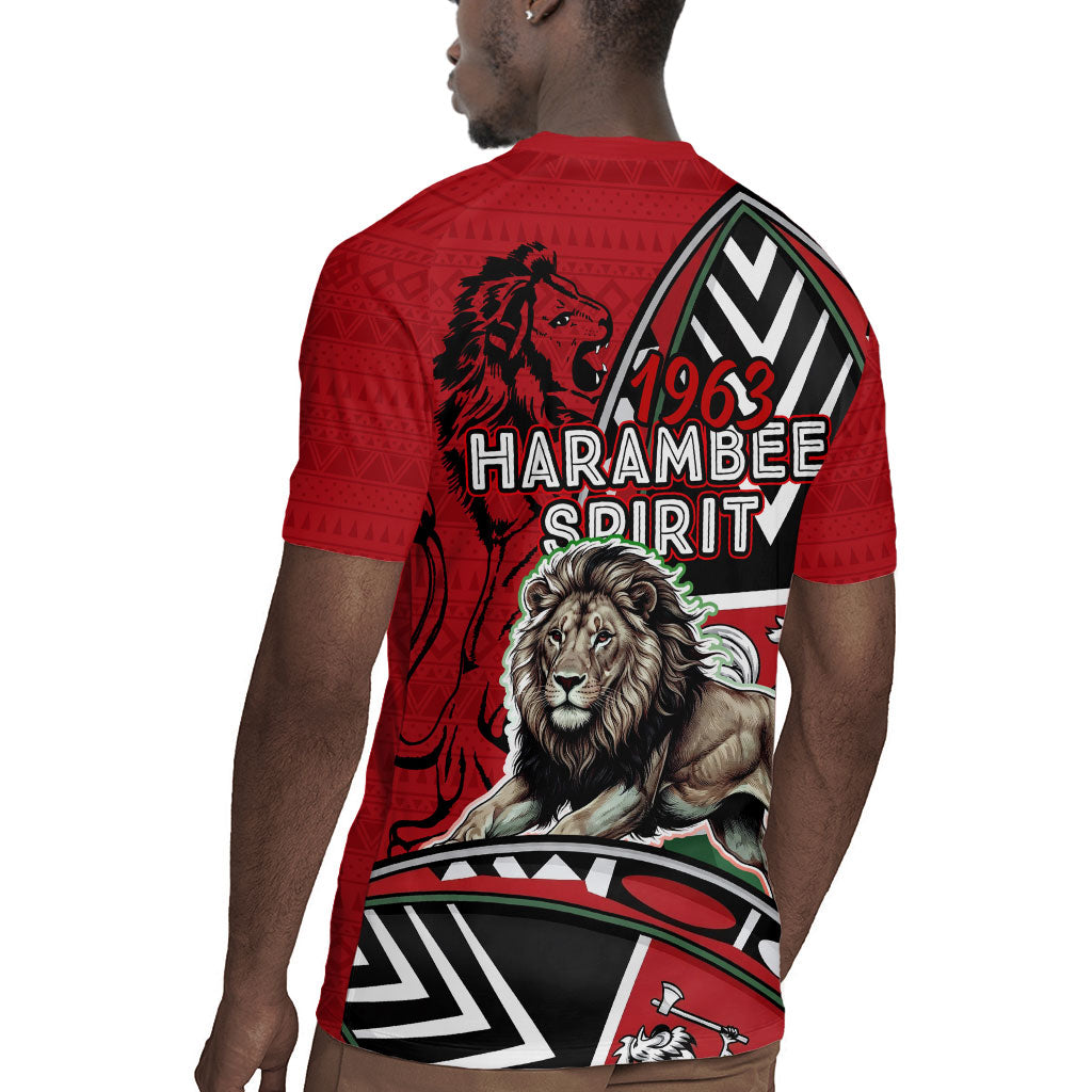 Kenya Jamhuri Day Rugby Jersey Harambee Spirit Lion Flag Tribal