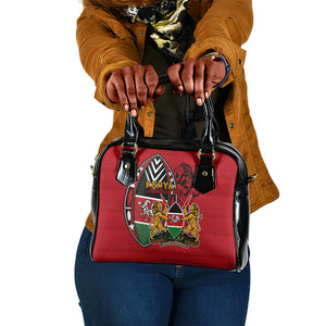Kenya Jamhuri Day Shoulder Handbag Harambee Spirit Lion Flag Tribal