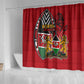 Kenya Jamhuri Day Shower Curtain Harambee Spirit Lion Flag Tribal