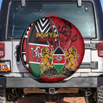 Kenya Jamhuri Day Spare Tire Cover Harambee Spirit Lion Flag Tribal