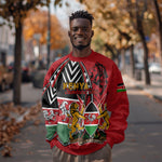 Kenya Jamhuri Day Sweatshirt Harambee Spirit Lion Flag Tribal