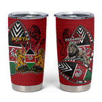 Kenya Jamhuri Day Tumbler Cup Harambee Spirit Lion Flag Tribal