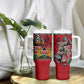 Kenya Jamhuri Day Tumbler With Handle Harambee Spirit Lion Flag Tribal