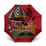 Kenya Jamhuri Day Umbrella Harambee Spirit Lion Flag Tribal