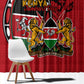Kenya Jamhuri Day Window Curtain Harambee Spirit Lion Flag Tribal