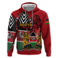 Kenya Jamhuri Day Zip Hoodie Harambee Spirit Lion Flag Tribal