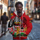 Kenya Jamhuri Day Zip Hoodie Harambee Spirit Lion Flag Tribal