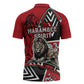 Kenya Jamhuri Day Zipper Polo Shirt Harambee Spirit Lion Flag Tribal