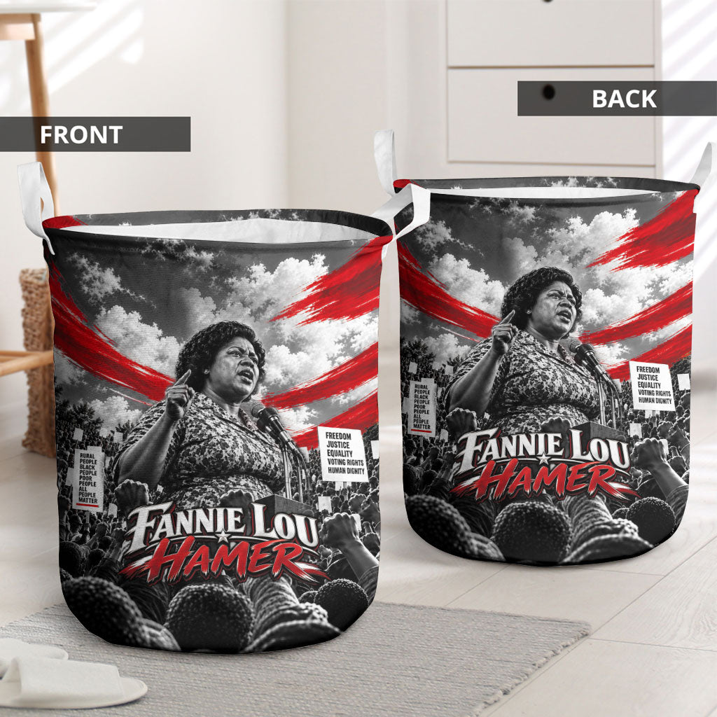 Fannie Lou Hamer Civil Rights Laundry Basket Voting Rights Activist Tribute Art