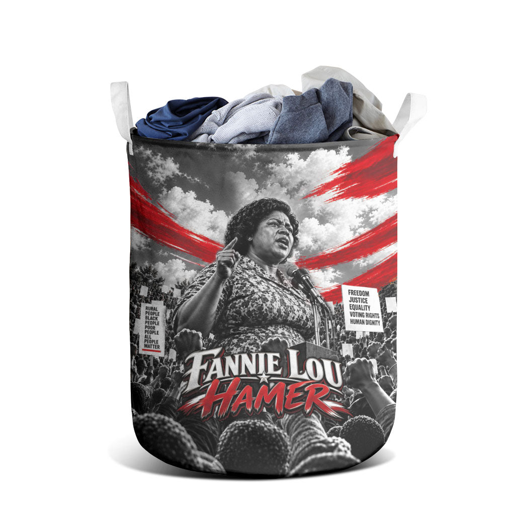 Fannie Lou Hamer Civil Rights Laundry Basket Voting Rights Activist Tribute Art