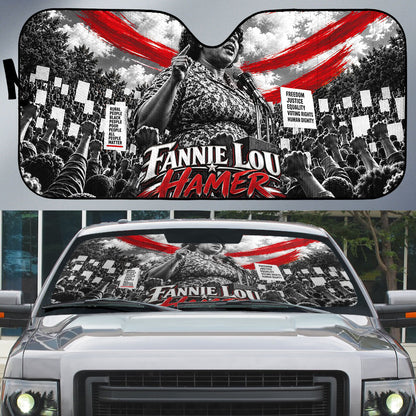 Fannie Lou Hamer Civil Rights Auto Sun Shade Voting Rights Activist Tribute Art