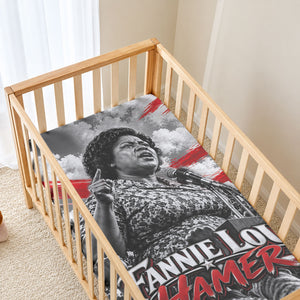Fannie Lou Hamer Civil Rights Baby Bed Cover Voting Rights Activist Tribute Art