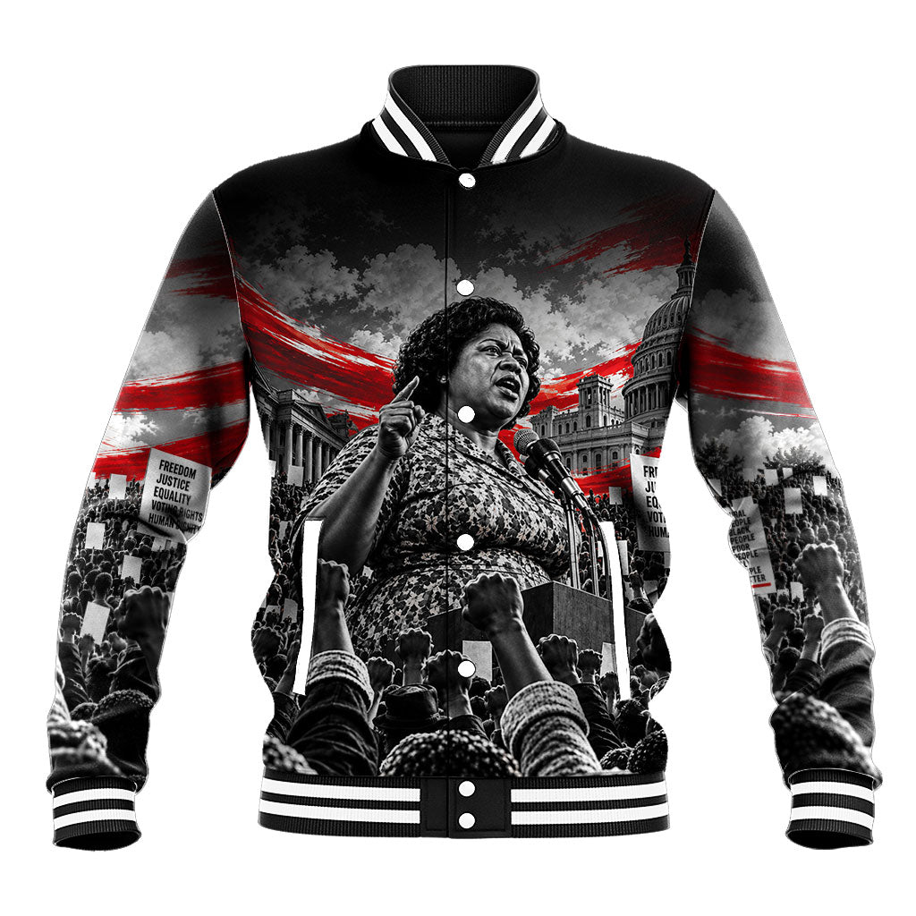 Fannie Lou Hamer Civil Rights Baseball Jacket Voting Rights Activist Tribute Art
