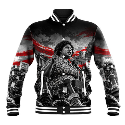Fannie Lou Hamer Civil Rights Baseball Jacket Voting Rights Activist Tribute Art