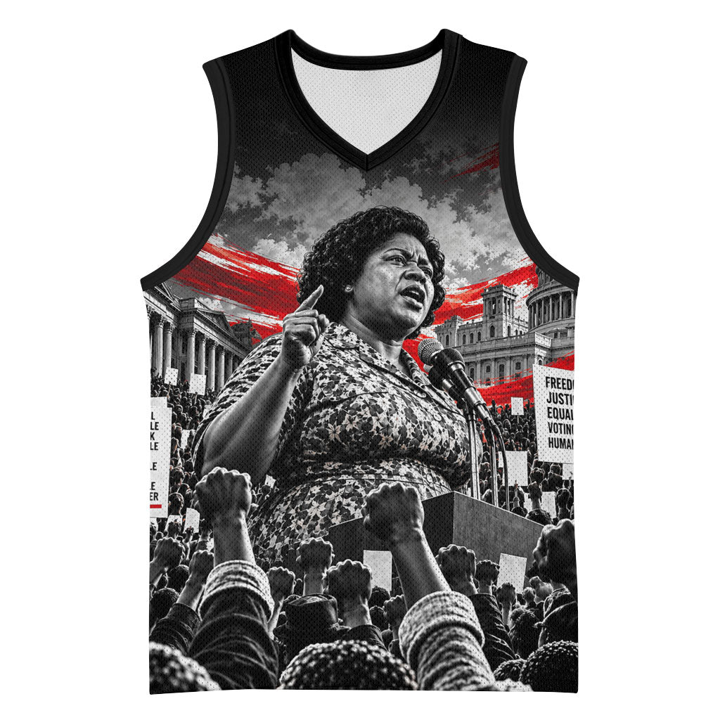 Fannie Lou Hamer Civil Rights Basketball Jersey Voting Rights Activist Tribute Art