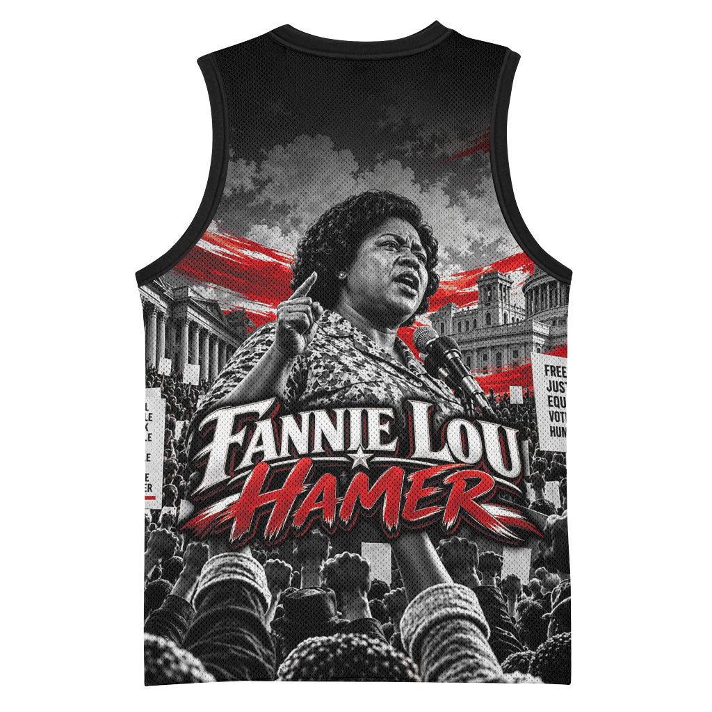 Fannie Lou Hamer Civil Rights Basketball Jersey Voting Rights Activist Tribute Art