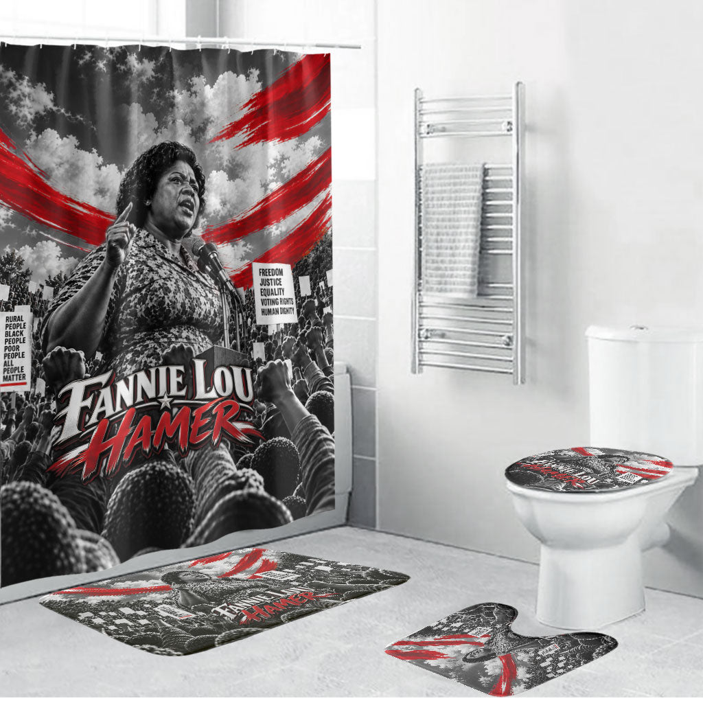 Fannie Lou Hamer Civil Rights Bathroom Set Voting Rights Activist Tribute Art