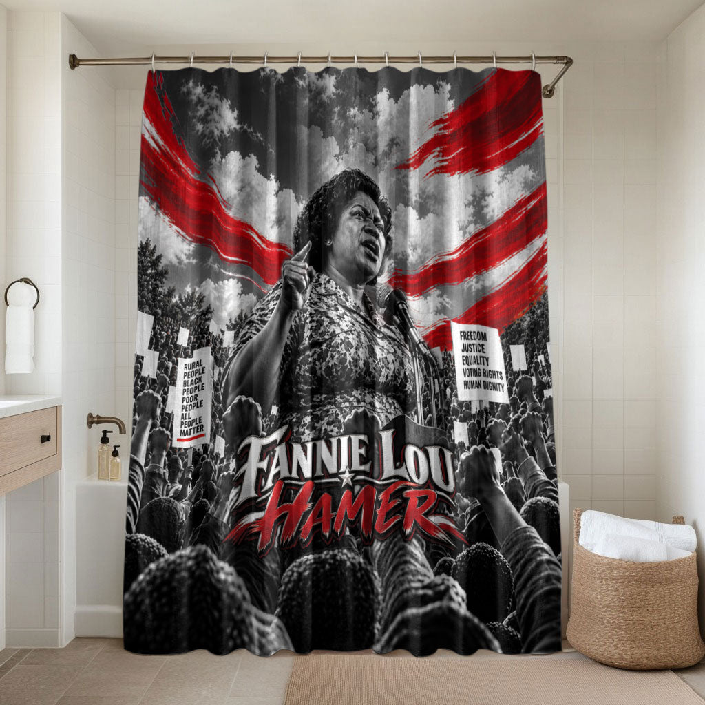 Fannie Lou Hamer Civil Rights Bathroom Set Voting Rights Activist Tribute Art