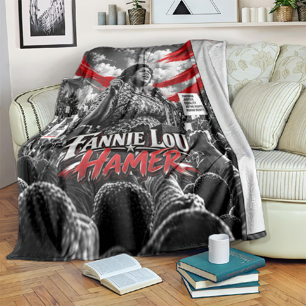 Fannie Lou Hamer Civil Rights Blanket Voting Rights Activist Tribute Art