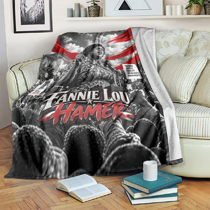 Fannie Lou Hamer Civil Rights Blanket Voting Rights Activist Tribute Art