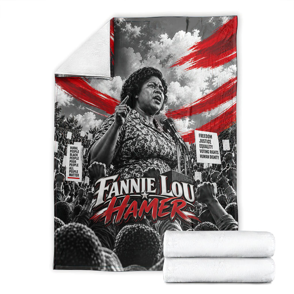 Fannie Lou Hamer Civil Rights Blanket Voting Rights Activist Tribute Art
