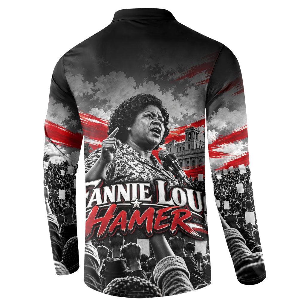 Fannie Lou Hamer Civil Rights Button Sweatshirt Voting Rights Activist Tribute Art