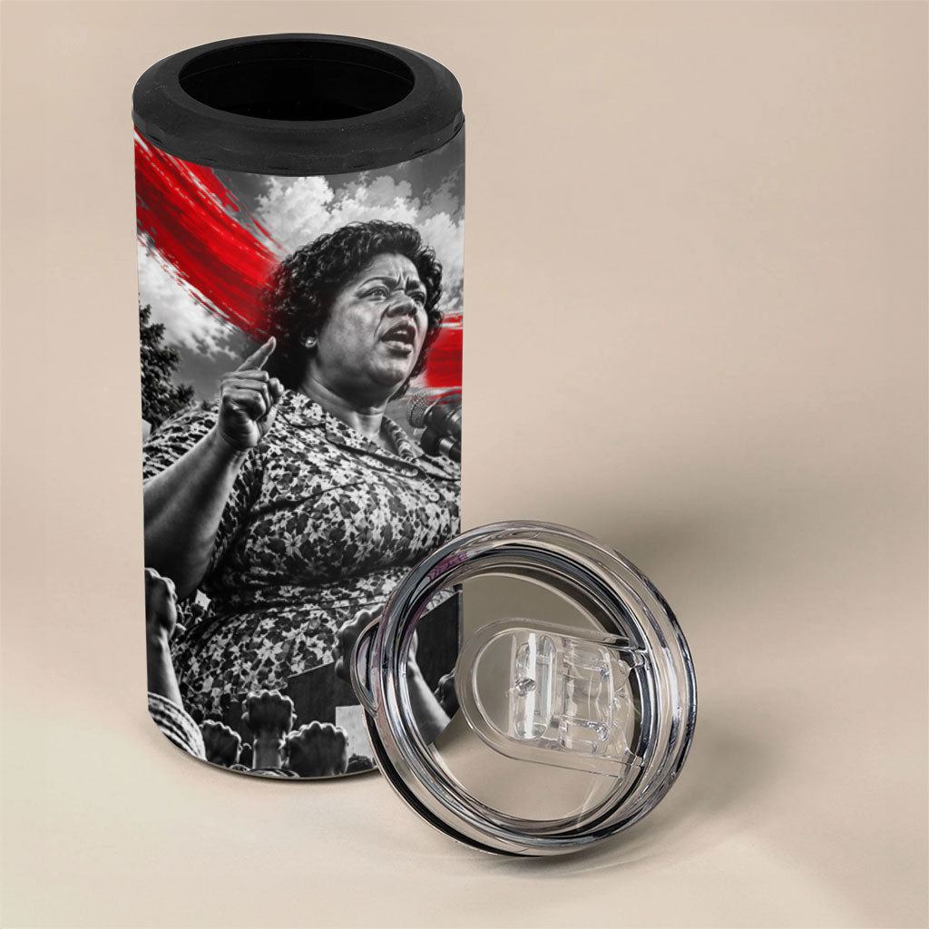 Fannie Lou Hamer Civil Rights 4 in 1 Can Cooler Tumbler Voting Rights Activist Tribute Art