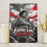 Fannie Lou Hamer Civil Rights Canvas Wall Art Voting Rights Activist Tribute Art