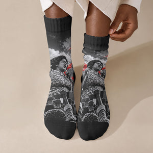 Fannie Lou Hamer Civil Rights Crew Socks Voting Rights Activist Tribute Art