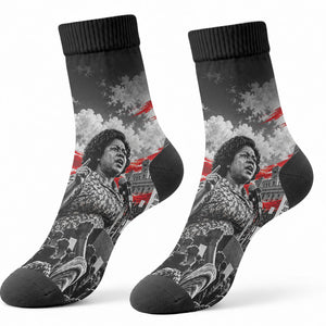 Fannie Lou Hamer Civil Rights Crew Socks Voting Rights Activist Tribute Art