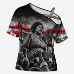Fannie Lou Hamer Civil Rights Cross Shoulder Shirt Voting Rights Activist Tribute Art
