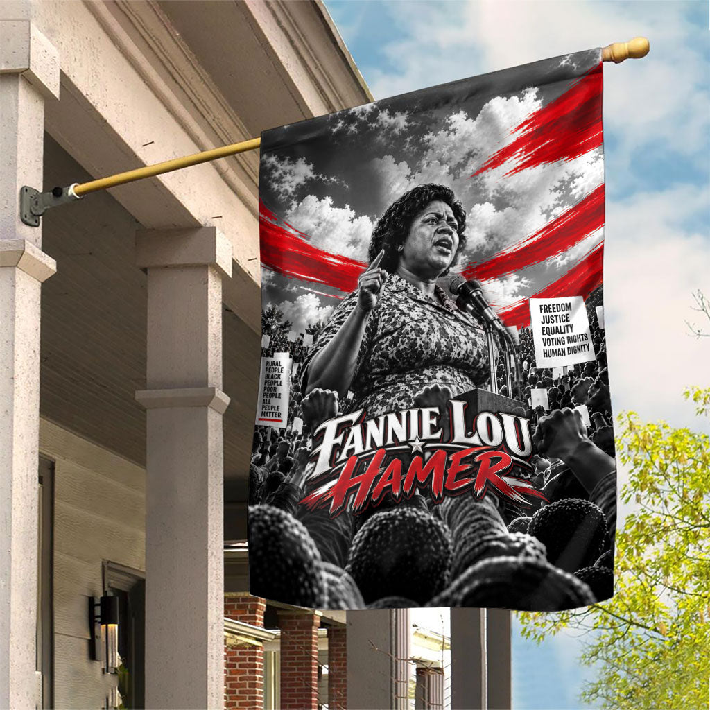 Fannie Lou Hamer Civil Rights Garden Flag Voting Rights Activist Tribute Art