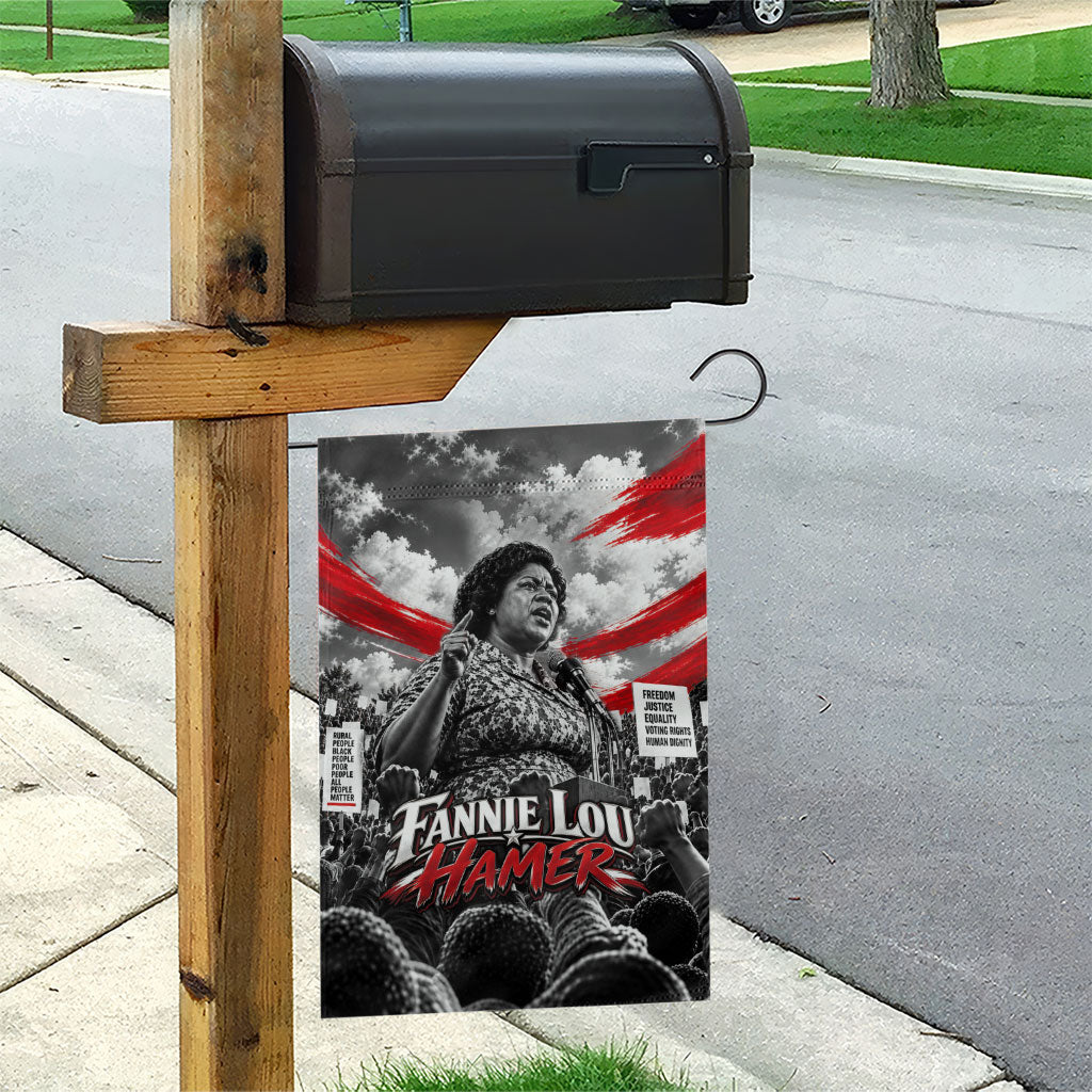 Fannie Lou Hamer Civil Rights Garden Flag Voting Rights Activist Tribute Art