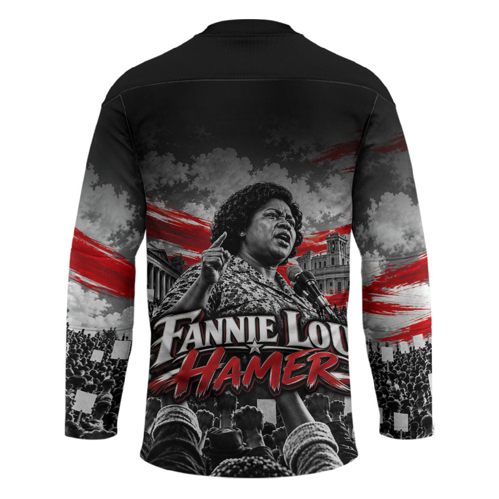 Fannie Lou Hamer Civil Rights Hockey Jersey Voting Rights Activist Tribute Art