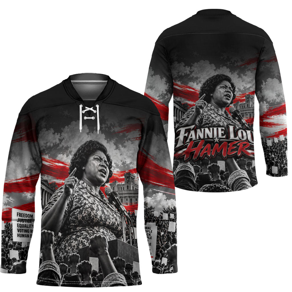 Fannie Lou Hamer Civil Rights Hockey Jersey Voting Rights Activist Tribute Art
