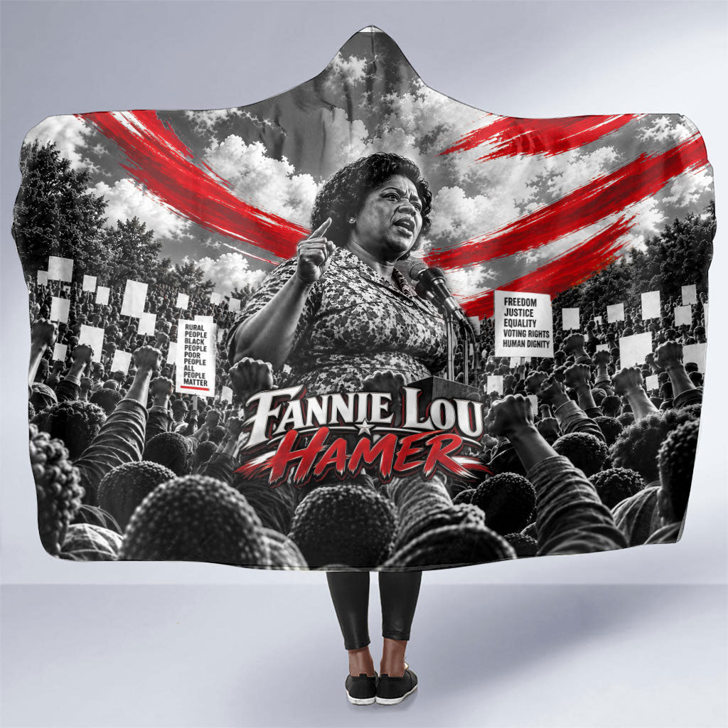 Fannie Lou Hamer Civil Rights Hooded Blanket Voting Rights Activist Tribute Art
