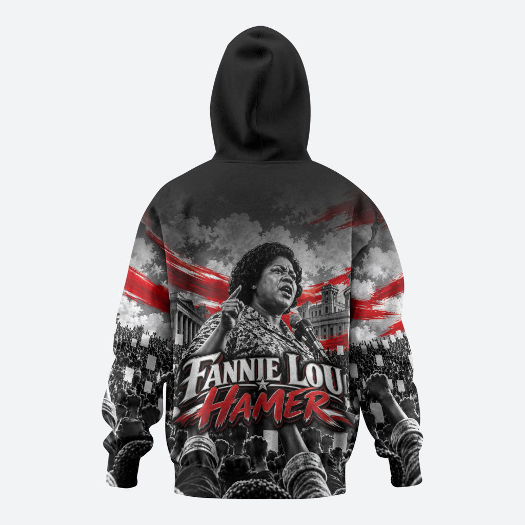 Fannie Lou Hamer Civil Rights Hoodie Voting Rights Activist Tribute Art
