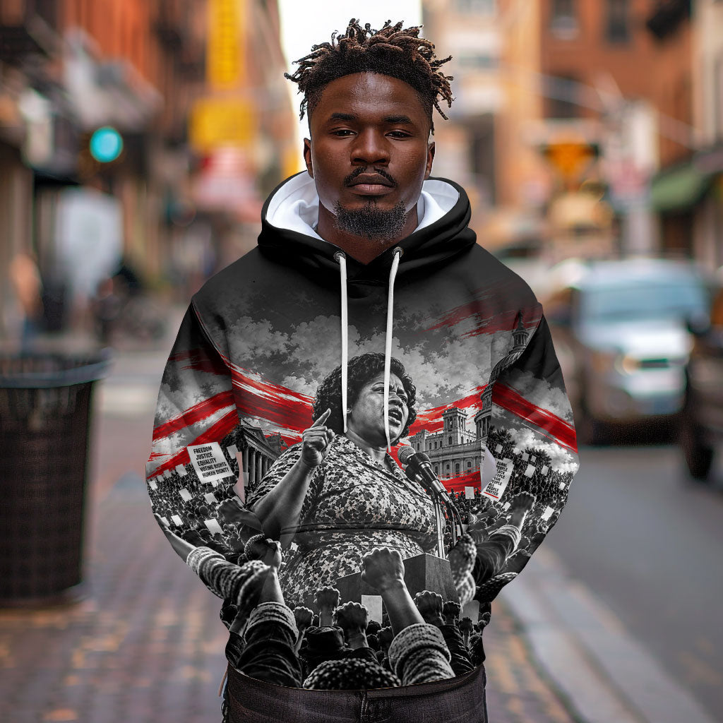 Fannie Lou Hamer Civil Rights Hoodie Voting Rights Activist Tribute Art