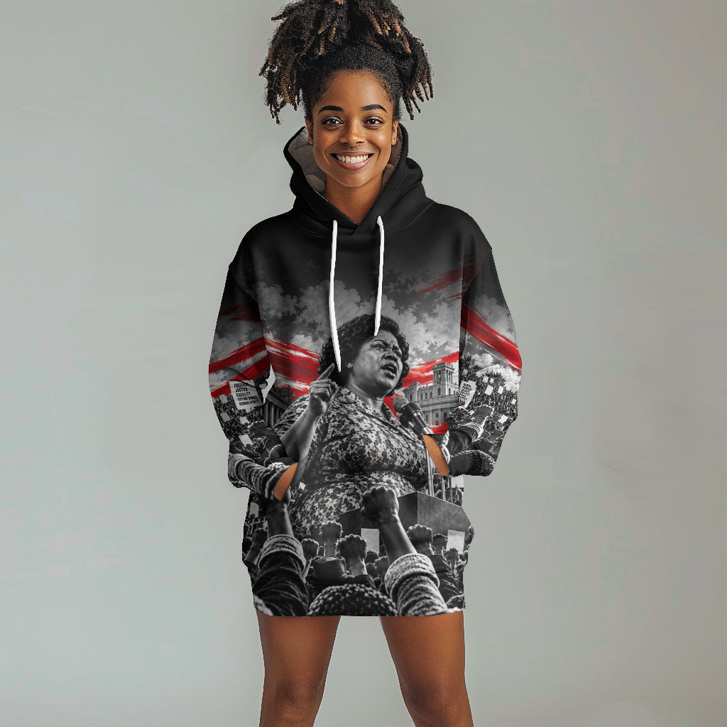 Fannie Lou Hamer Civil Rights Hoodie Dress Voting Rights Activist Tribute Art