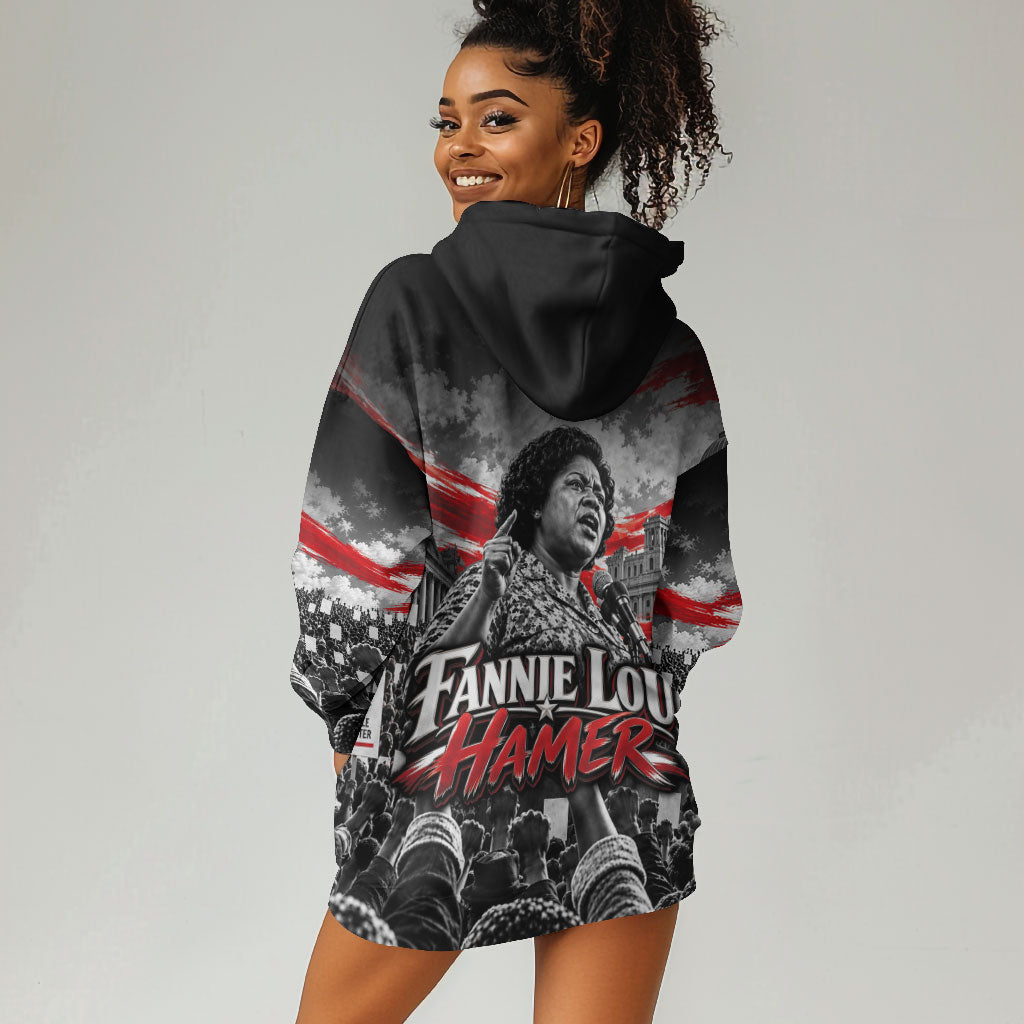 Fannie Lou Hamer Civil Rights Hoodie Dress Voting Rights Activist Tribute Art