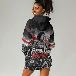 Fannie Lou Hamer Civil Rights Hoodie Dress Voting Rights Activist Tribute Art