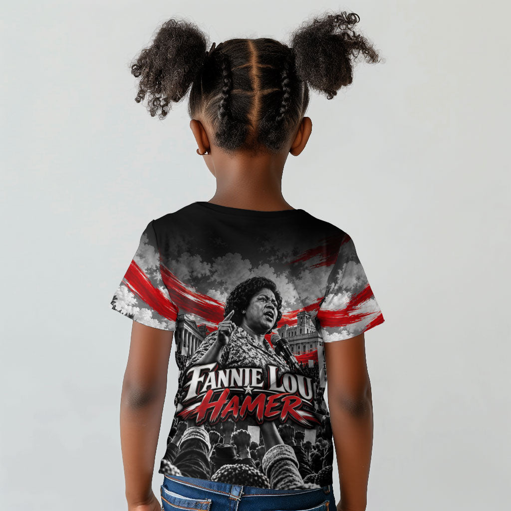 Fannie Lou Hamer Civil Rights Kid T shirt Voting Rights Activist Tribute Art