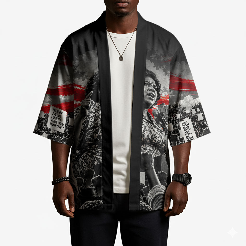 Fannie Lou Hamer Civil Rights Kimono Voting Rights Activist Tribute Art