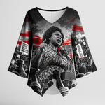 Fannie Lou Hamer Civil Rights Kimono Sleeve Blouse Voting Rights Activist Tribute Art